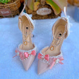 Amozae-kawaii shoes pink kitten heels Weddings bridal shoes heels woman luxury lolita heels for ladies y2k pearl heeled shoes women elegant prom shoes