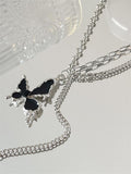 Amozae-y2k star cross butterfly heart set pendant / y2k star cross butterfly heart set pendant- Streetwear y2k outfits Fall Outfits Christmas Thanksgiving Gift New Year's Eve