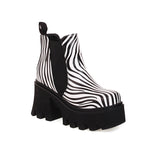 Amozae-Back To School Gifts Thick Soled Short Tube Boots