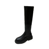 Amozae-Back To School Gifts Square Heel Over The Knee Long Boots