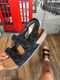 Amozae-Velcro Flat Sandals