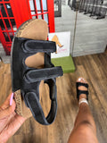 Amozae-Velcro Flat Sandals