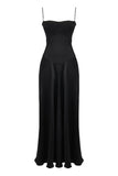 Amozae-nye outfits back to school dress  'Anabella' Black Lace Maxi Dress