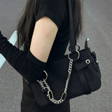 Amozae-Back To School Gifts Chain Link Edge Shoulder Bag