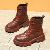 Amozae-Back To School Gifts Autumn And Winter Leather Boots