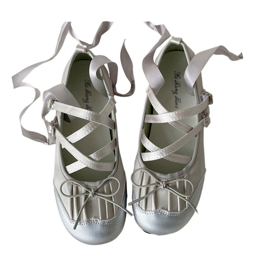 Amozae-back to school outfits Gossip Goes Around Ballet Flats