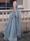 Amozae-nye outfits back to school dress  Beaded Lace Applique Multilayered Tulle Maxi Dress