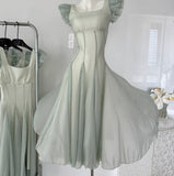 Amozae-birthday dress pretty outfits Vintage-Inspired Pastel Green Summer Maxi Dress