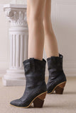 Amozae-Pointed Toe Western Mid-Calf Boots