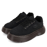 Amozae-back to school outfits Brown Aesthetic Platform Oxford Shoes