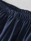 Amozae-Marineblaue Retro Sport Baggy Hose mit Streifen- Streetwear y2k outfits Fall Outfits Christmas Thanksgiving Gift New Year's Eve