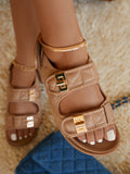 Amozae-PU Double Velcro Sandals