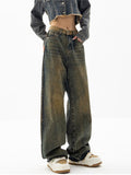 Amozae-Boyfriend jeans with a classic vintage wash- Streetwear y2k outfits Fall Outfits Christmas Thanksgiving Gift New Year's Eve