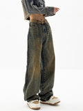 Amozae-Boyfriend jeans with a classic vintage wash- Streetwear y2k outfits Fall Outfits Christmas Thanksgiving Gift New Year's Eve