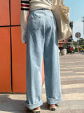 Amozae-High-waisted baggy boyfriend jeans- Streetwear y2k outfits Fall Outfits Christmas Thanksgiving Gift New Year's Eve