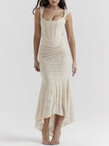 Amozae-nye outfits back to school dress  Cesca Vintage Cream Floral Maxi Dress