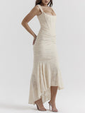 Amozae-nye outfits back to school dress  Cesca Vintage Cream Floral Maxi Dress