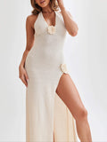 Amozae-nye outfits back to school dress  Cherie Halter Maxi Dress