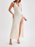 Amozae-nye outfits back to school dress  Cherie Halter Maxi Dress