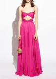 Amozae-nye outfits back to school dress  Chiffon Cut Out Sleeveless Dress