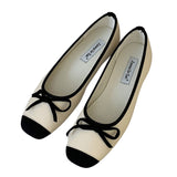 Amozae-back to school outfits Ballet Core Bow Flats