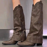 Amozae-back to school outfits Wild West Cowboy Boots