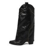 Amozae-back to school outfits Wild West Cowboy Boots