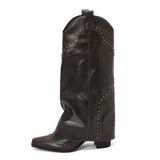 Amozae-back to school outfits Wild West Cowboy Boots