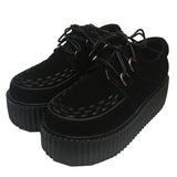 Amozae-back to school outfits Bad Manners Velvet Creepers