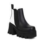 Amozae-Back To School Gifts Thick Soled Short Tube Boots