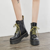 Amozae-Back To School Gifts Black Short Boots