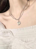 Amozae-y2k star cross butterfly heart set pendant / y2k star cross butterfly heart set pendant- Streetwear y2k outfits Fall Outfits Christmas Thanksgiving Gift New Year's Eve