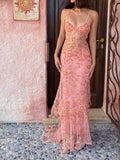 Amozae-nye outfits back to school dress  Delilah Maxi Dress in Pink (PRE-ORDER)