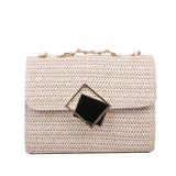 Amozae-Back To School Gifts Woven Ladies Shoulder Bag