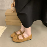 Amozae-Ballerinas Woman 2025 Bow-Knot Female Shoes Elegant Ballet Butterfly Dress New Grandma Summer Flat Butterfly-knot Spring