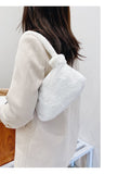 Amozae-Back To School Gifts Plush Underarms One-shoulder Handbag