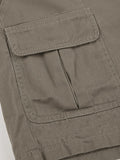 Amozae-Gray straight leg denim cargo shorts- Streetwear y2k outfits Fall Outfits Christmas Thanksgiving Gift New Year's Eve