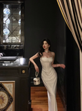 Amozae-dress to impress party dress nye outfits White Suspender Dress Sexy Waist Party Dress YM1668