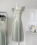 Amozae-birthday dress pretty outfits Vintage-Inspired Pastel Green Summer Maxi Dress