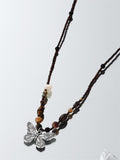 Amozae-Vintage Beaded Stone Butterfly Necklace/Vintage Beaded Stone Butterfly Necklace- Streetwear y2k outfits Fall Outfits Christmas Thanksgiving Gift New Year's Eve