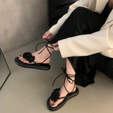 Amozae-2024 Summer Trend Gladiator Women Sandals Fashion Ankle Cross Strap Shoes Ladies Outdoor Party Dress Sandalias-Platform boots