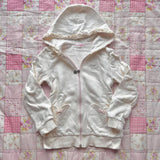Amozae-Y2k Cute Hoodies Women Winter Clothes Kawaii White Love Streetwear Loose Zip Up Hoodie Korea Sweet Girl 90s Vintage Long Sleeves