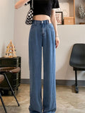 Amozae-Basic baggy air jeans with a high waist- Streetwear y2k outfits Fall Outfits Christmas Thanksgiving Gift New Year's Eve