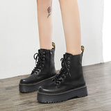 Amozae-Back To School Gifts Black Short Boots