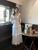 Amozae-dress to impress party dress nye outfits Elegant White Lace A Line Prom Dress Long Party Gown YM1752