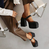 Amozae-back to school outfits Flame Heart Platform Shoes