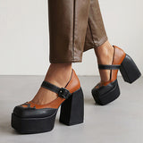 Amozae-back to school outfits Flame Heart Platform Shoes