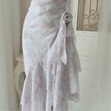 Amozae-nye outfits back to school dress  Floral Evening Midi Dress