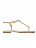 Amozae-Metal Chain Flat Sandals