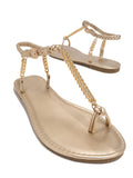 Amozae-Metal Chain Flat Sandals